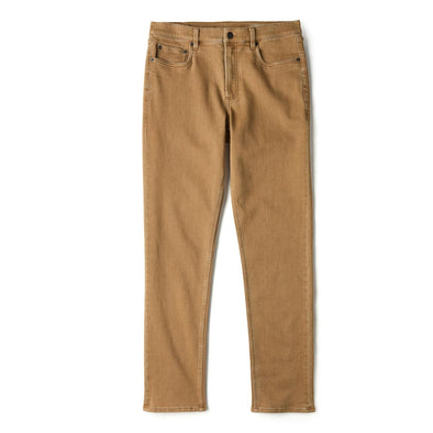 Faherty Stretch Terry 5 Pocket Pant in Elk Brown