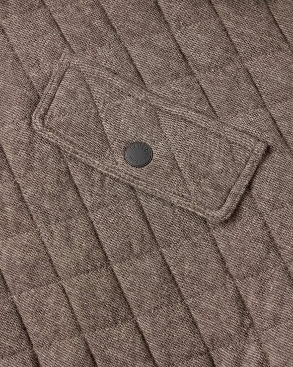 Faherty Epic Quilted Pullover in Mountain Branch Heather