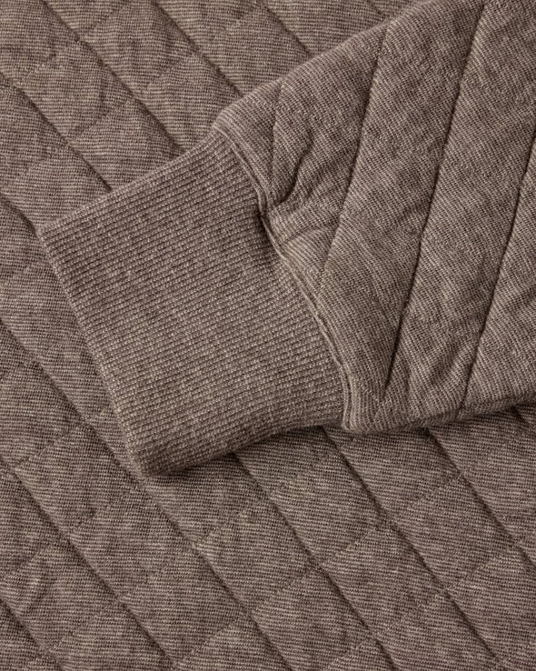 Faherty Epic Quilted Pullover in Mountain Branch Heather