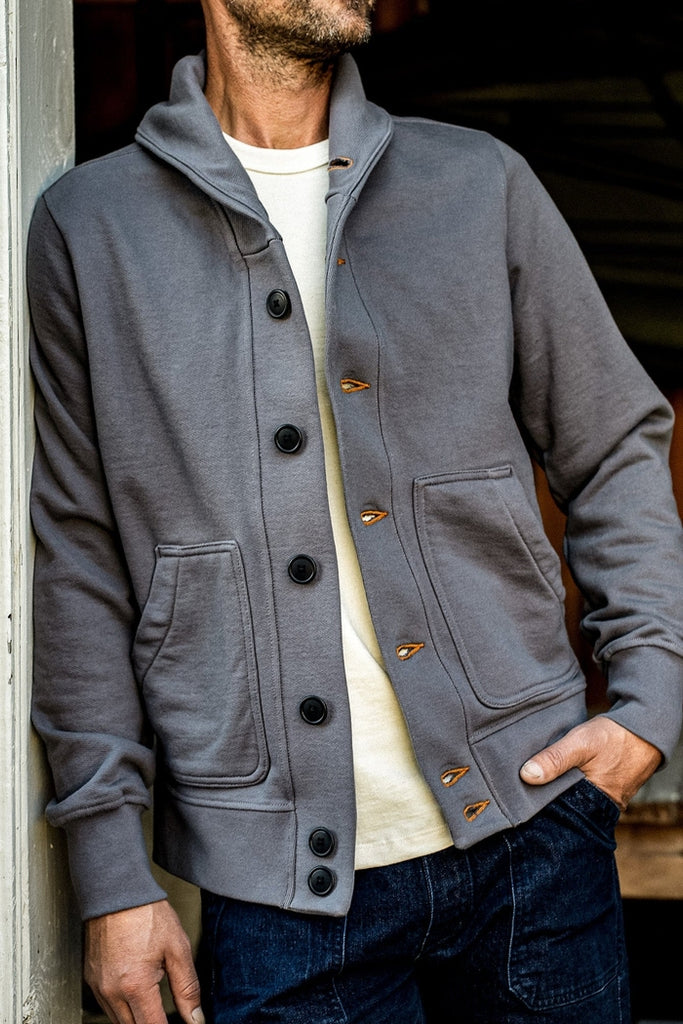 WiesMade Bodega Shawl Cardigan in Pebble