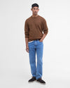 Barbour Essential Patch Crew Sweater in Bracken