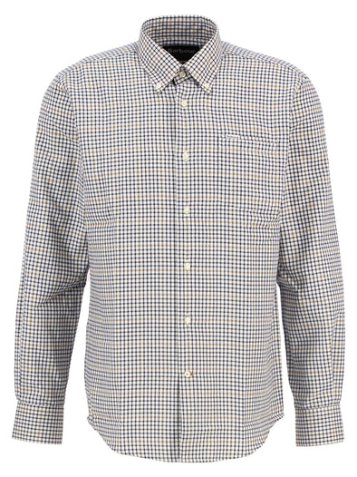 Barbour Henderson Thermo Weave Long-Sleeved Shirt in Whisper White