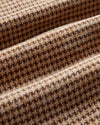 Portuguese Flannel Abstract Pied Poule LS Shirt Brown