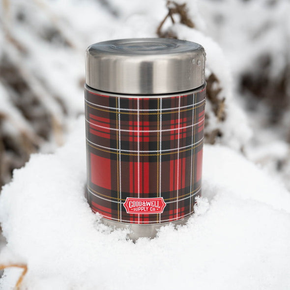 Good & Well Supply Plaid Vintage Canteen Candle - Around the Fire