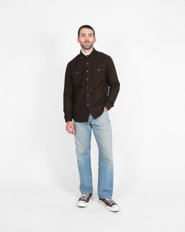 Dehen 1920 Crissman Overshirt in Brown