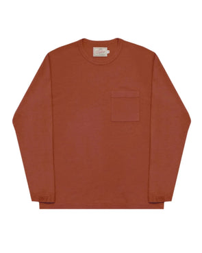 Dehen 1920 Heavy Duty Long Sleeve Tee in Burnt Orange