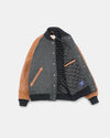 Dehen 1920 Varsity Jacket -in Granite / Black / Antique Rust