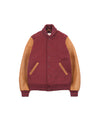 Dehen 1920 Varsity Jacket -in Burgundy / Navy & Scarlet / Rust