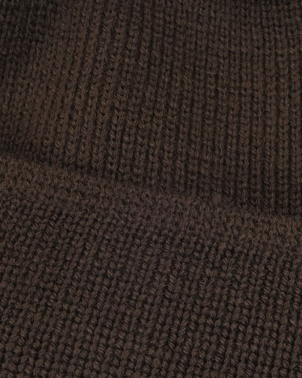 Dehen 1920 Wool Knit Watch Cap in Brown