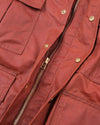 Dehen 1920 Heavy Duty Raincoat in Brick Red