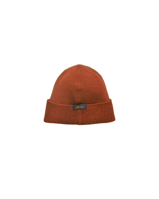 Dehen 1920 Wool Knit Watch Cap in Burnt Orange