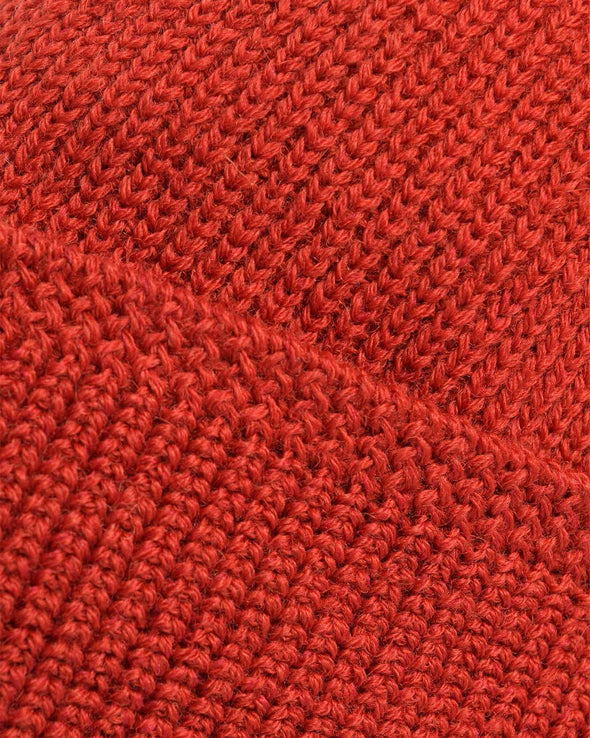 Dehen 1920 Wool Knit Watch Cap in Forster Red