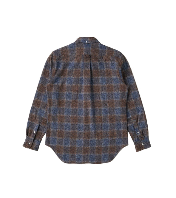 Gitman Vintage Japanese Cotton Tweed Check in Brown
