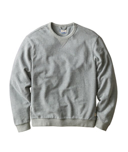 Marine Layer LS Cloud 9 Terry Relaxed Crewneck in Heather Grey Stripe - image 1