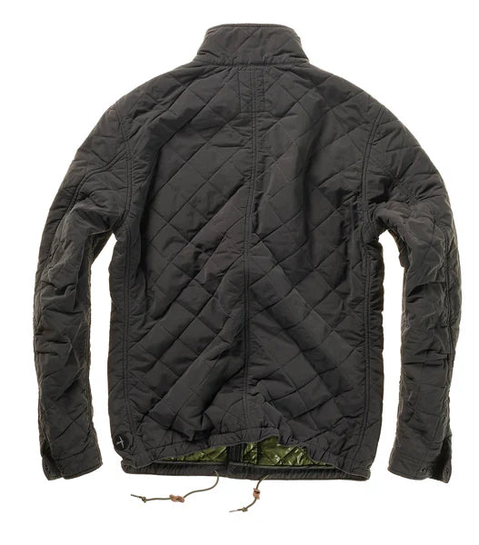 Relwen Quilted Tanker Jackert in Charcoal