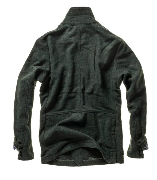 Relwen Heritage Trap Blazer in Dark Hazel Melange