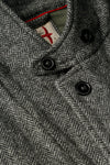 Relwen Heritage Trap Blazer in Light Grey/Black Herringbone