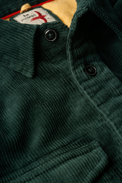 Relwen Utility Workshirt in Dark Forest Cord