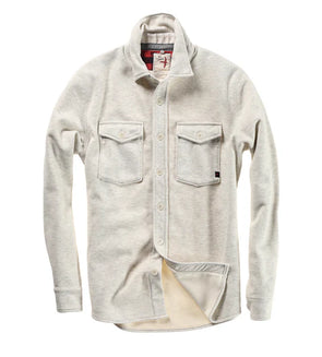 Relwen Pique Fleece Workshirt in Chalk