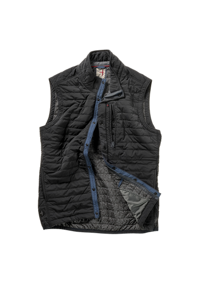 Relwen Windzip Vest in Black Fade