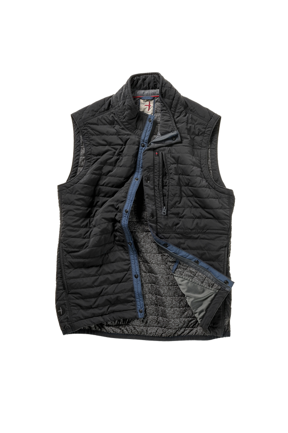 Relwen Windzip Vest in Black Fade