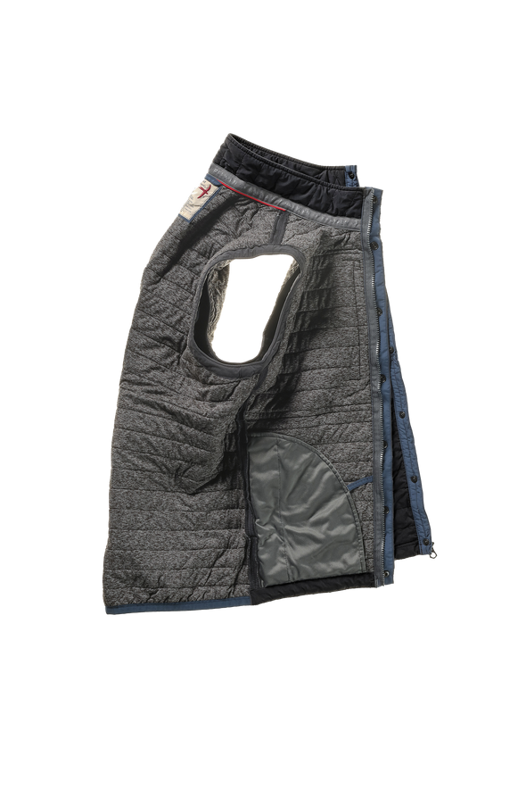Relwen Windzip Vest in Black Fade