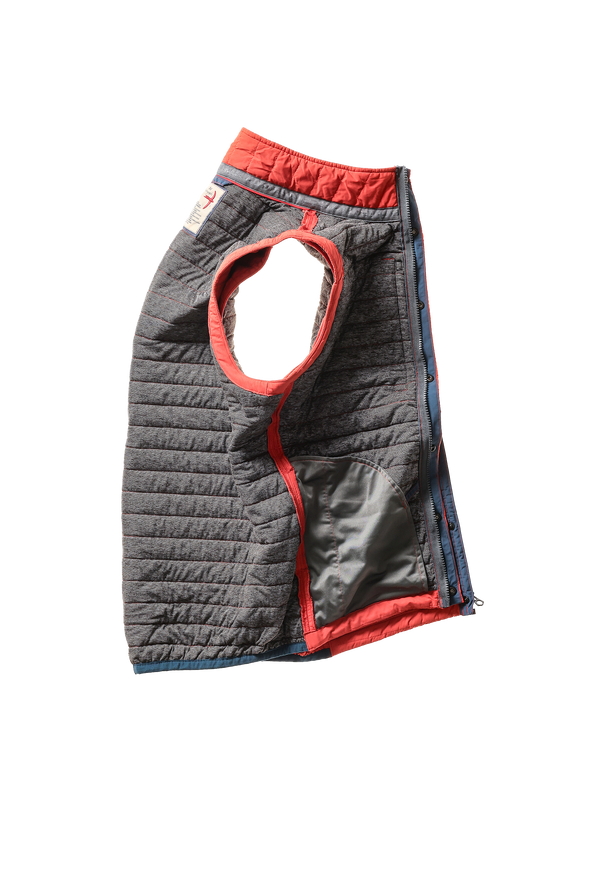 Relwen Windzip Vest in Dark Orange