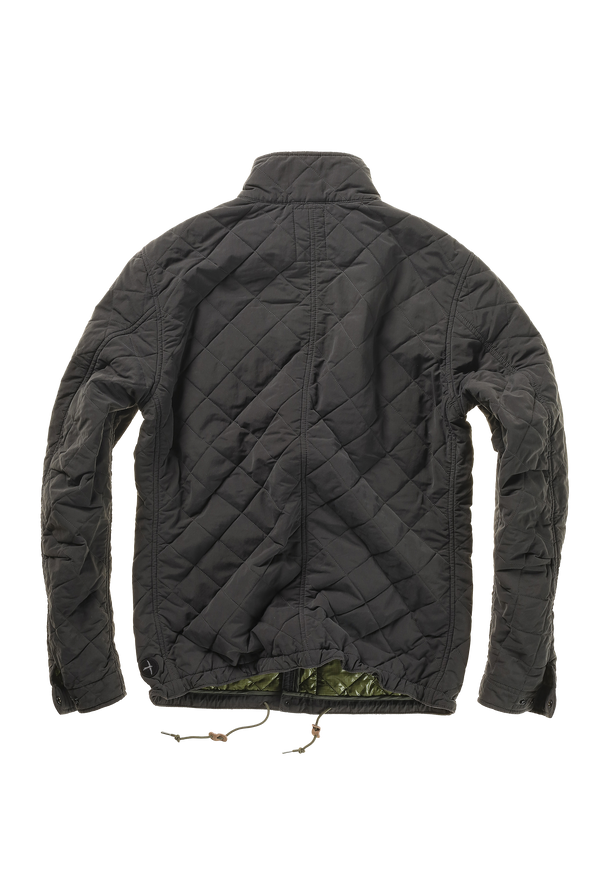 Relwen Quilted Tanker Jacket in Charcoal