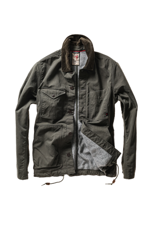 Relwen Pile-Lined Chore Coat in Forest Canvas