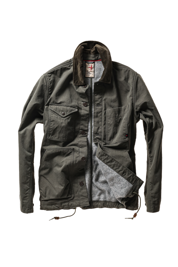 Relwen Pile-Lined Chore Coat in Forest Canvas