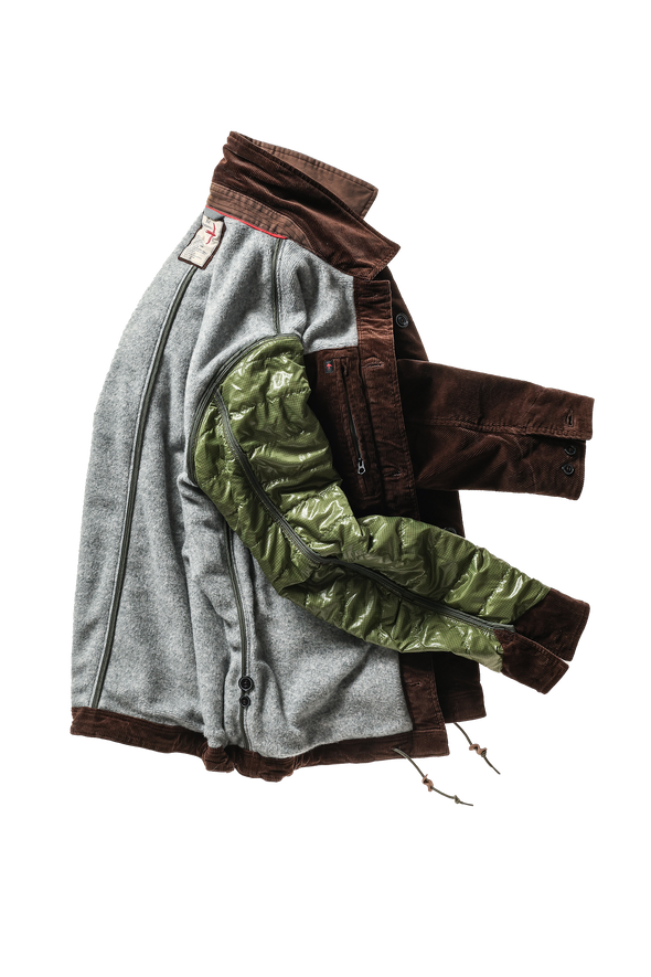 Relwen Pile-Lined Chore Coat in Hickory Cord
