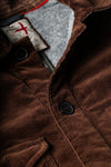 Relwen Pile-Lined Chore Coat in Hickory Cord