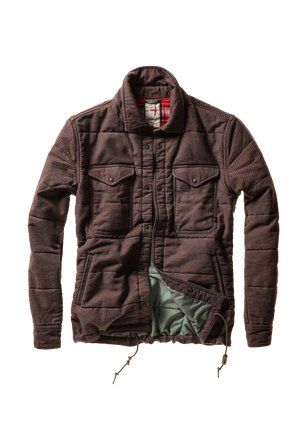 Relwen Moleskin Snap CPO in Dark Brown