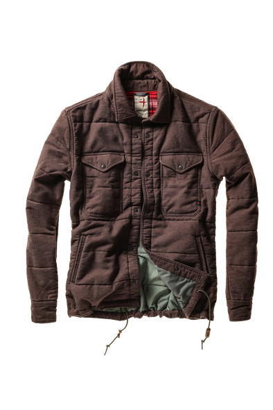 Relwen Moleskin Snap CPO in Dark Brown