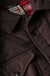 Relwen Moleskin Snap CPO in Dark Brown