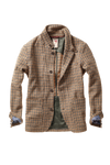 Relwen Heritage Trap Blazer in Camel Guncheck