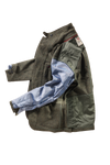 Relwen Heritage Trap Blazer in Olive/Black Herringbone