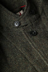 Relwen Heritage Trap Blazer in Olive/Black Herringbone