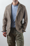 Relwen Heritage Trap Blazer in Camel Guncheck