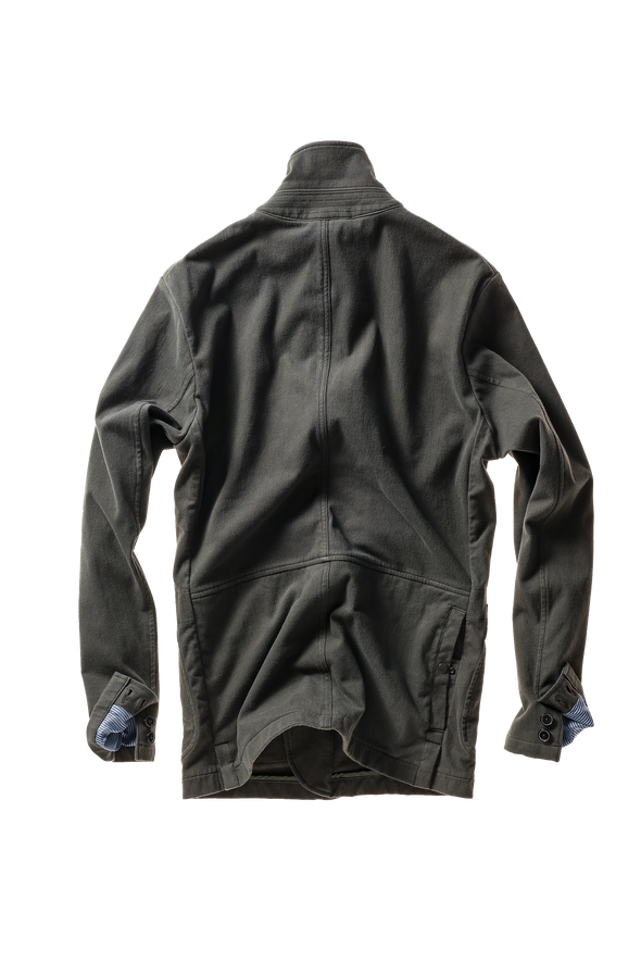 Relwen Moleskin Trap Blazer in Char Loden