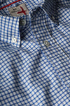 Relwen Huron Blues in White/Navy Oxford Grid