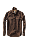 Relwen Utility Workshirt in Coffee Moleskin