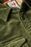 Relwen Utility Workshirt in Dark Moss Cord