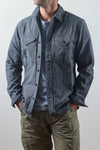 Relwen Utility Workshirt in Charcoal Nailhead