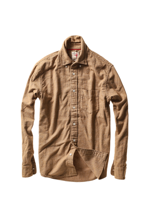 Relwen Flyweight Flannel in Dark Honey Will