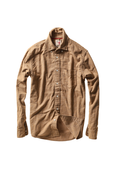 Relwen Flyweight Flannel in Dark Honey Will