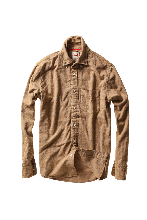 Relwen Flyweight Flannel in Dark Honey Will