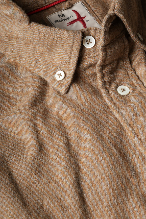 Relwen Flyweight Flannel in Dark Honey Will