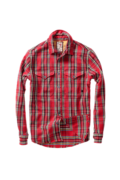 Relwen LS Mountain Flannel in Red Tartan