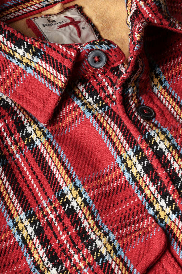 Relwen LS Mountain Flannel in Red Tartan